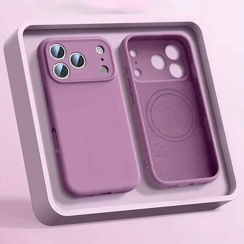 Liquid Silicone Magnetic Phone Case - Funda de silicona líquida Original para