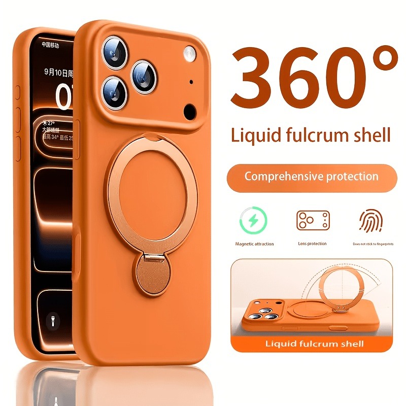 Liquid Silicone Magnetic Phone Case - Funda de Silicona Líquida con Soporte