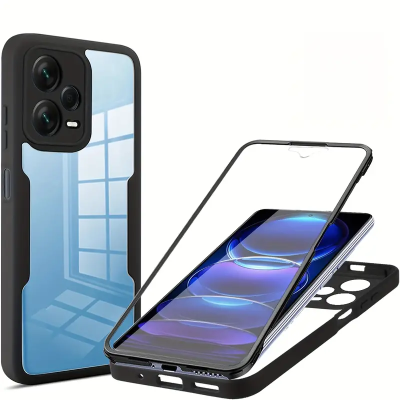 Heavy Duty 360 Full Body Protective Case - Funda transparente de cuerpo completo para
