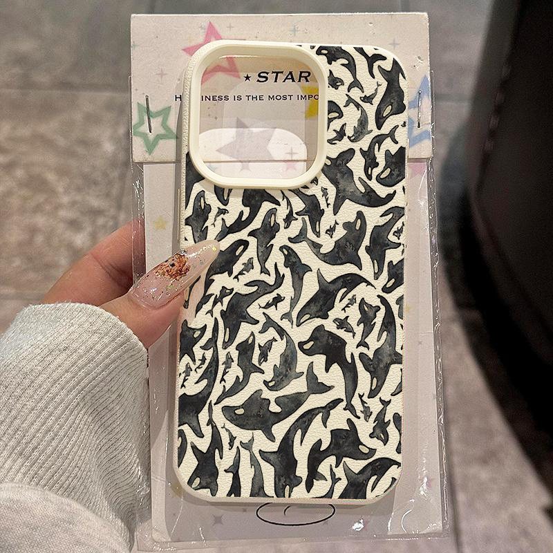 Vintage Floral Pattern Soft Case - Funda de Teléfono con Textura de