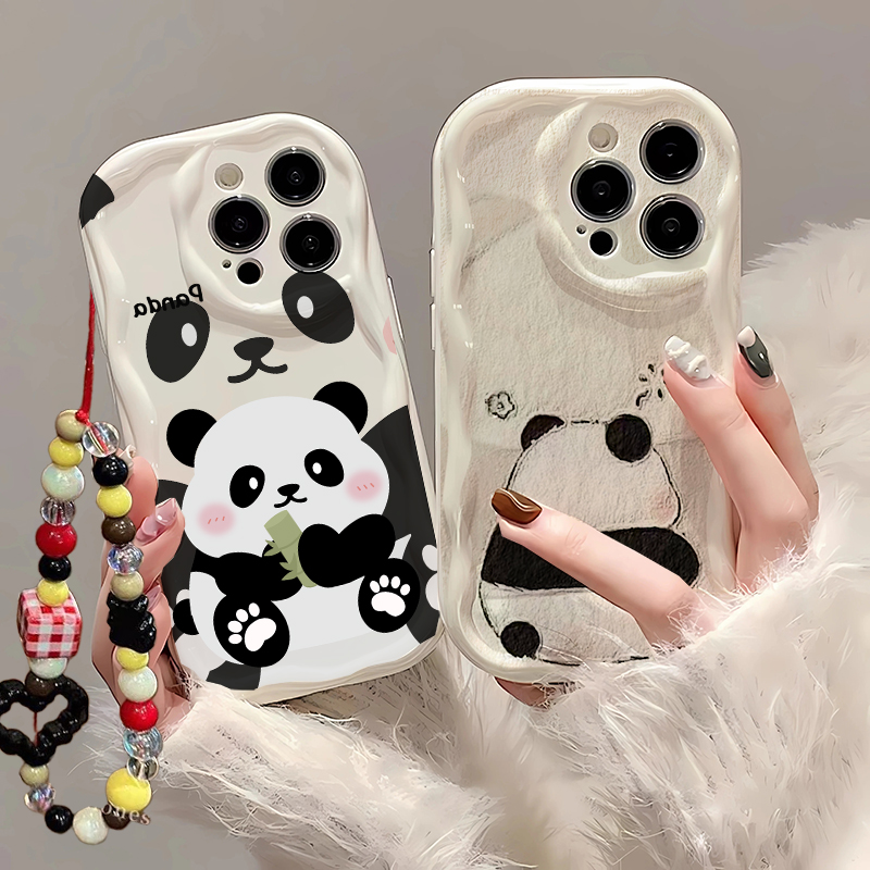Cute Cartoon Wrist Strap Silicone Case - Funda con correa para muñeca de