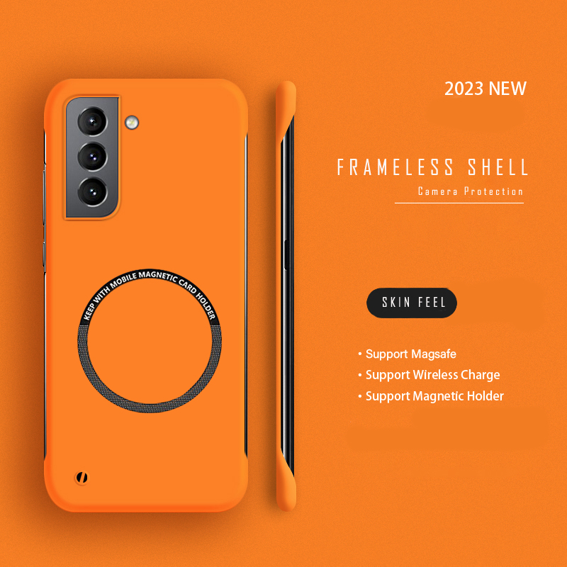 Ultra Thin Frameless Phone Cover - Funda de teléfono magnética sin marco