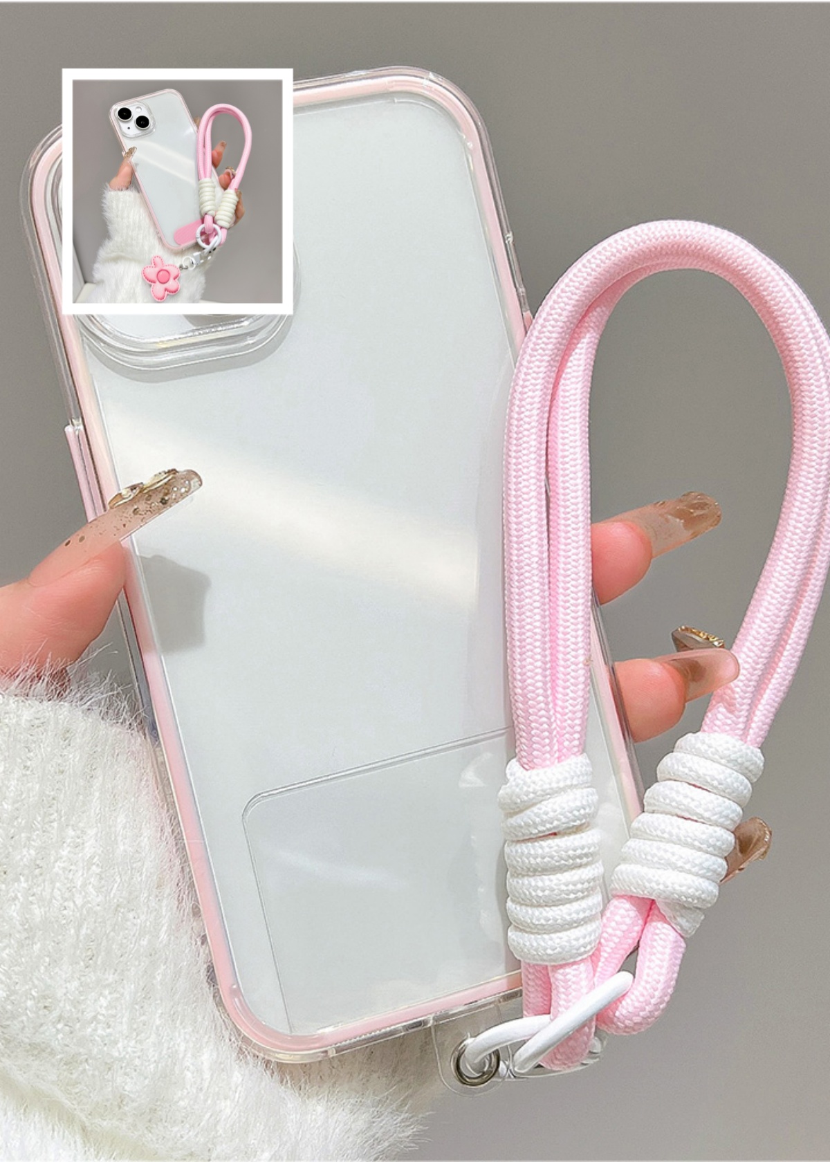 Clear Shockproof Bumper Case - Funda de Lujo Color Caramelo con