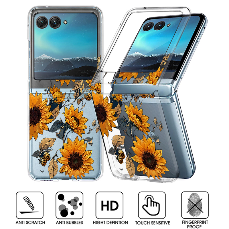 Clear Shockproof Bumper Case - Funda de teléfono transparente con diseño