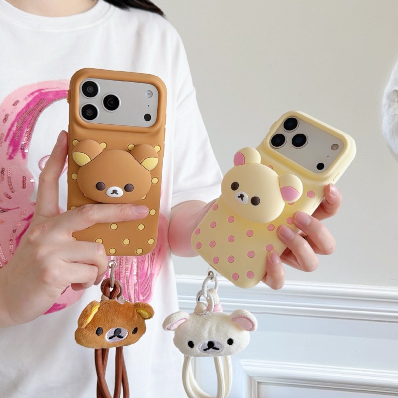 Cute Cartoon Wrist Strap Silicone Case - Funda de Silicona 3D con Diseño