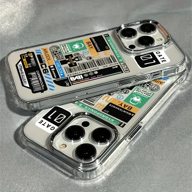 Clear Shockproof Bumper Case - Etiquetas adhesivas para coche, funda transparente