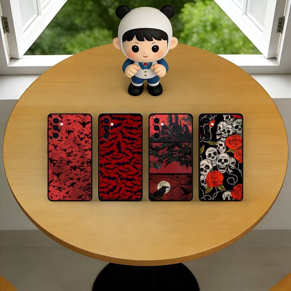 Vintage Floral Pattern Soft Case - Funda de teléfono con diseño de