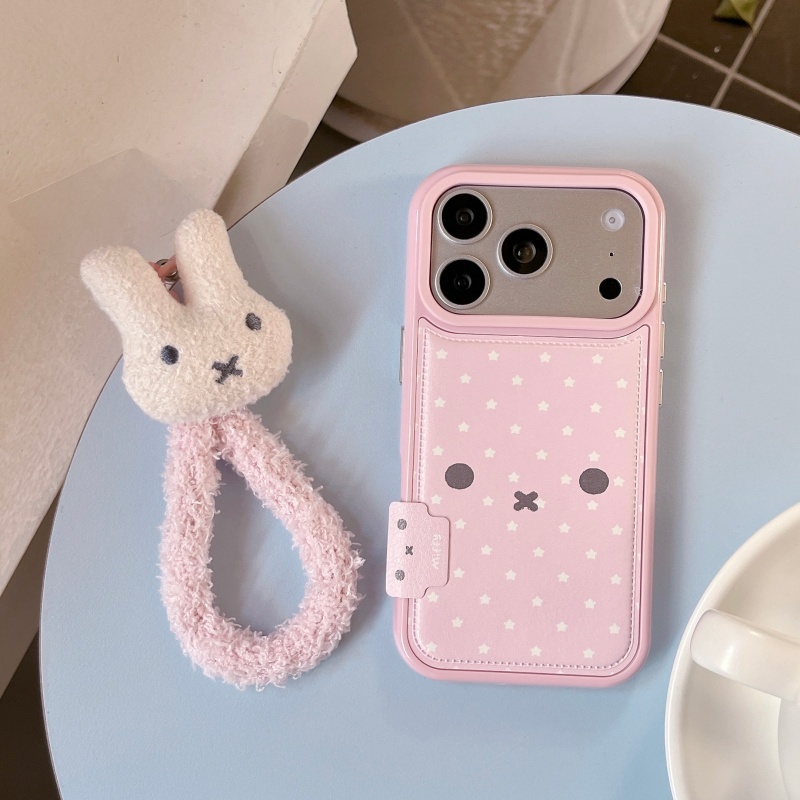 Cute Cartoon Wrist Strap Silicone Case - Funda de Teléfono Kawaii con Diseño