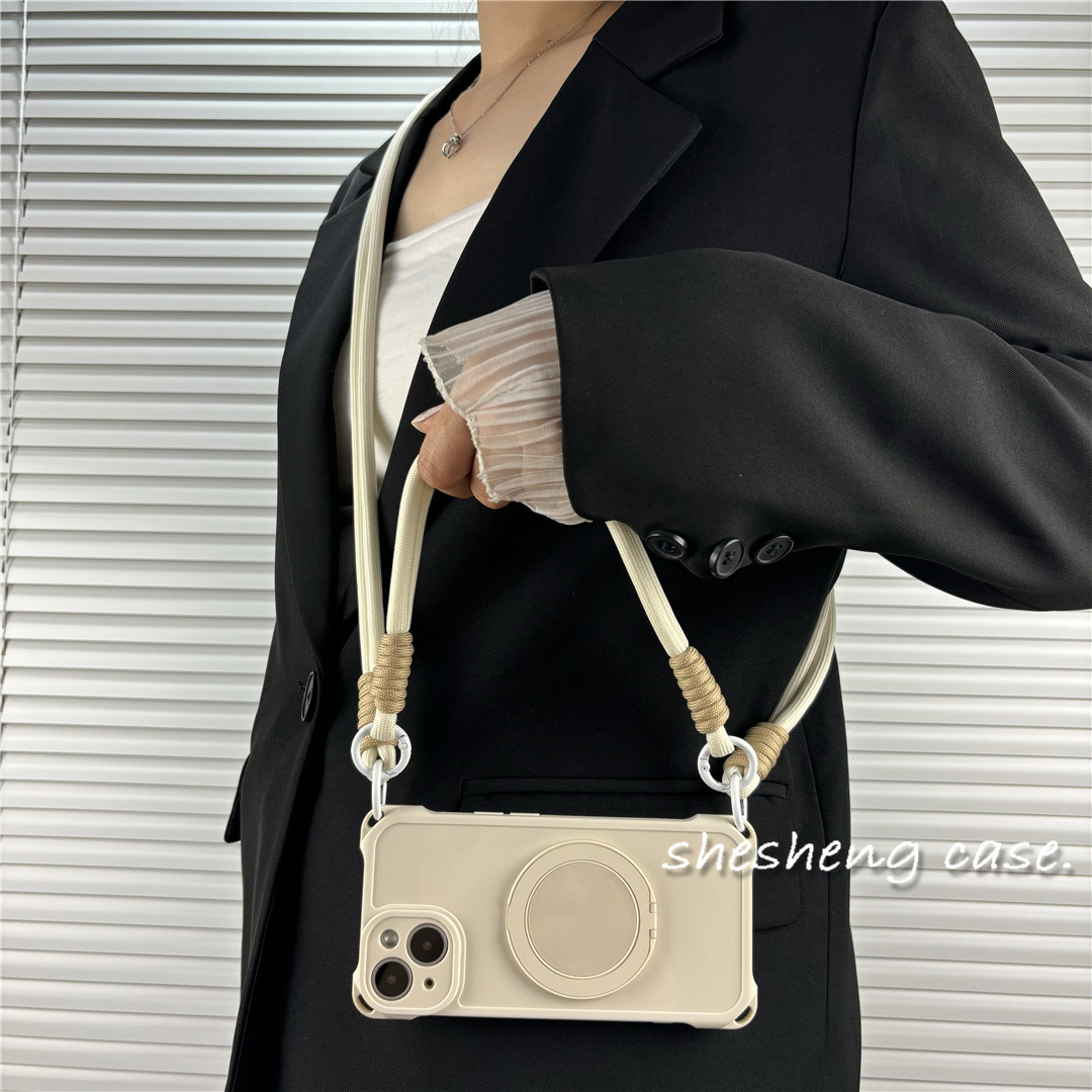 Crossbody Lanyard Neck Strap Case - Funda para teléfono con cordón cruzado
