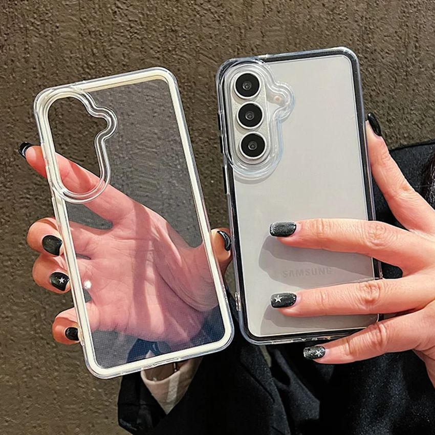 Clear Shockproof Bumper Case - Funda Transparente de Lujo con Marco