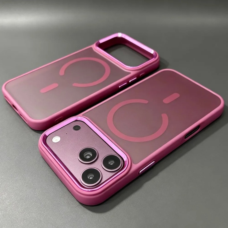 Clear Shockproof Bumper Case - Funda de Lujo con Protección Magnética