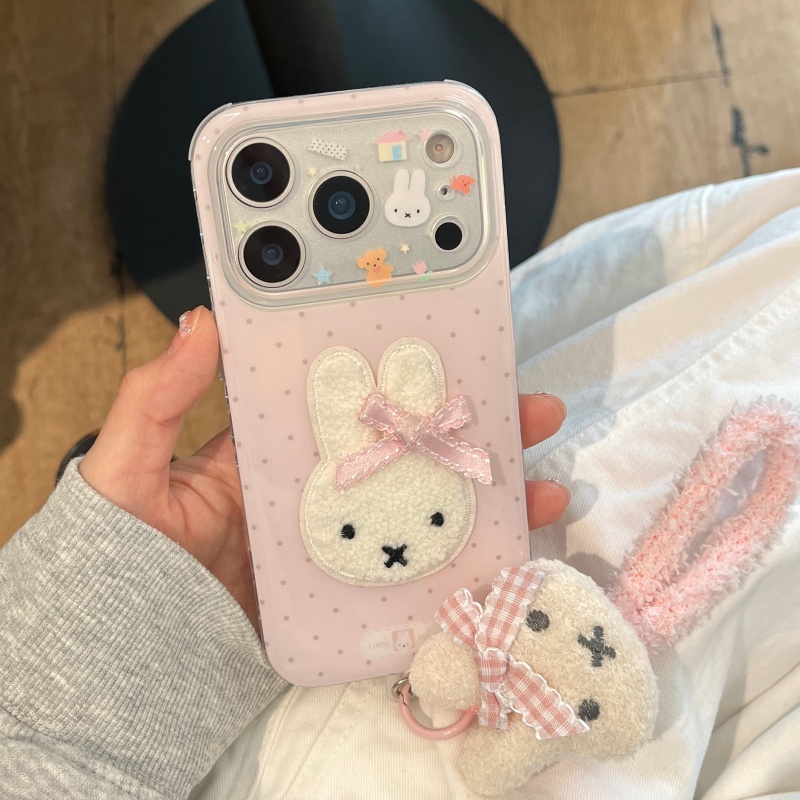 Cute Cartoon Wrist Strap Silicone Case - Funda de Teléfono Kawaii con Diseño