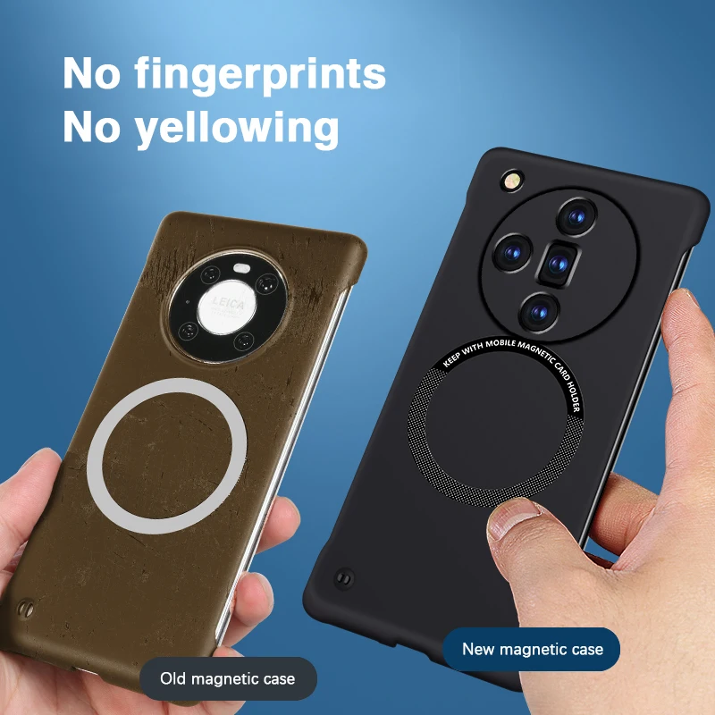 Ultra Thin Frameless Phone Cover - Fundas de teléfono con carga inalámbrica