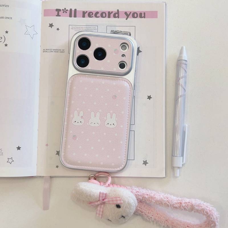Cute Cartoon Wrist Strap Silicone Case - Funda de Cuero con Diseño de
