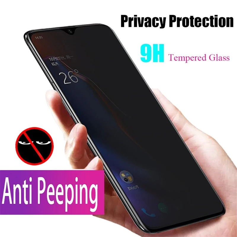 Funda de vidrio templado antie - Anti Spy Privacy Glass Case reseña y precio