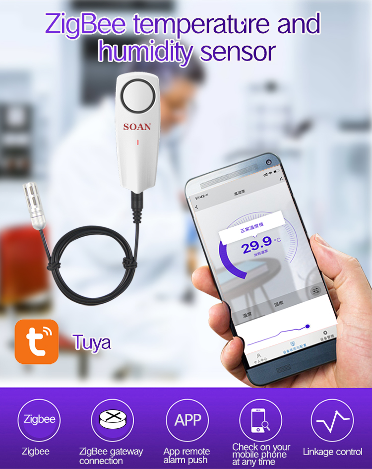 Haozee Tuya Smart Zigbee higró - Power Banks reseña y precio