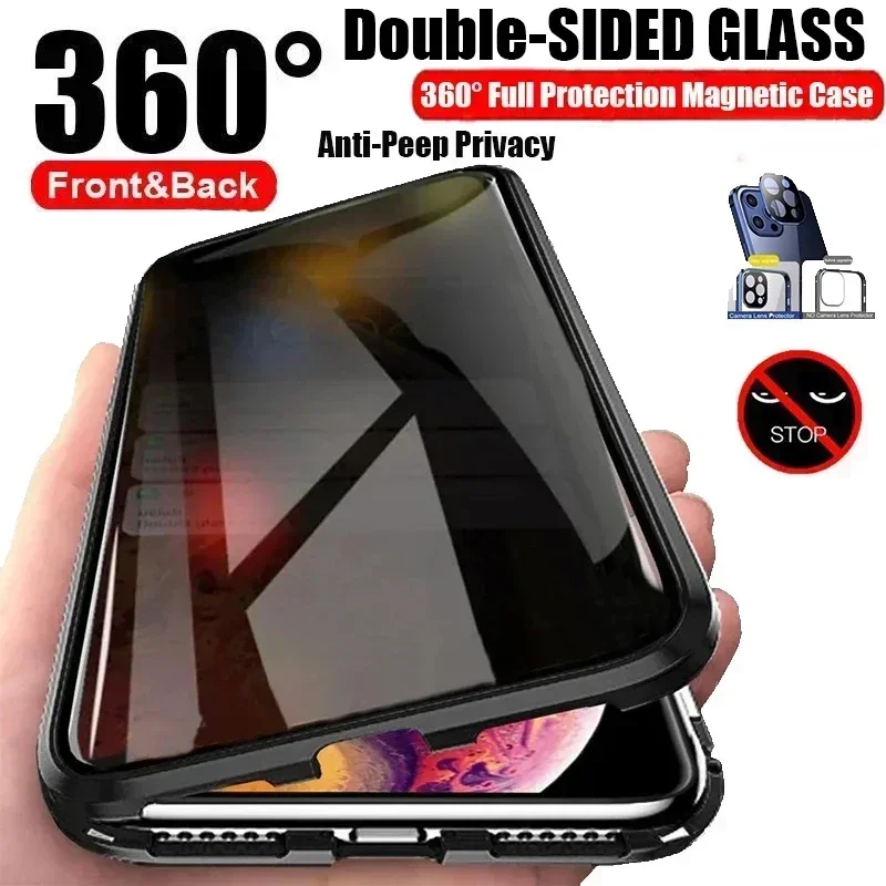 Funda de Vidrio de Doble Cara  - Anti Spy Privacy Glass Case reseña y precio