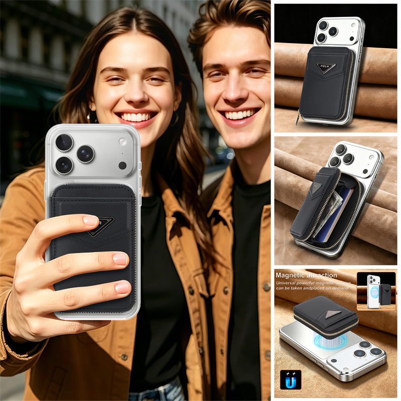 Funda Cartera con Cremallera y - Leather Wallet Card Holder Phone Cover reseña y precio