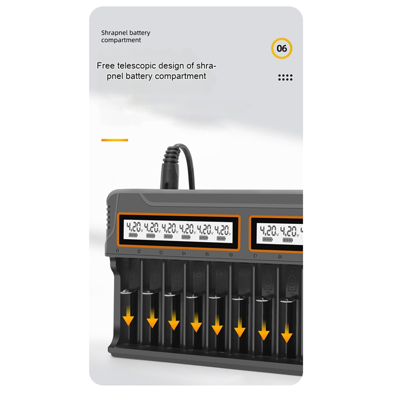 Cargador 18650 de 12 Ranuras p - Chargers reseña y precio