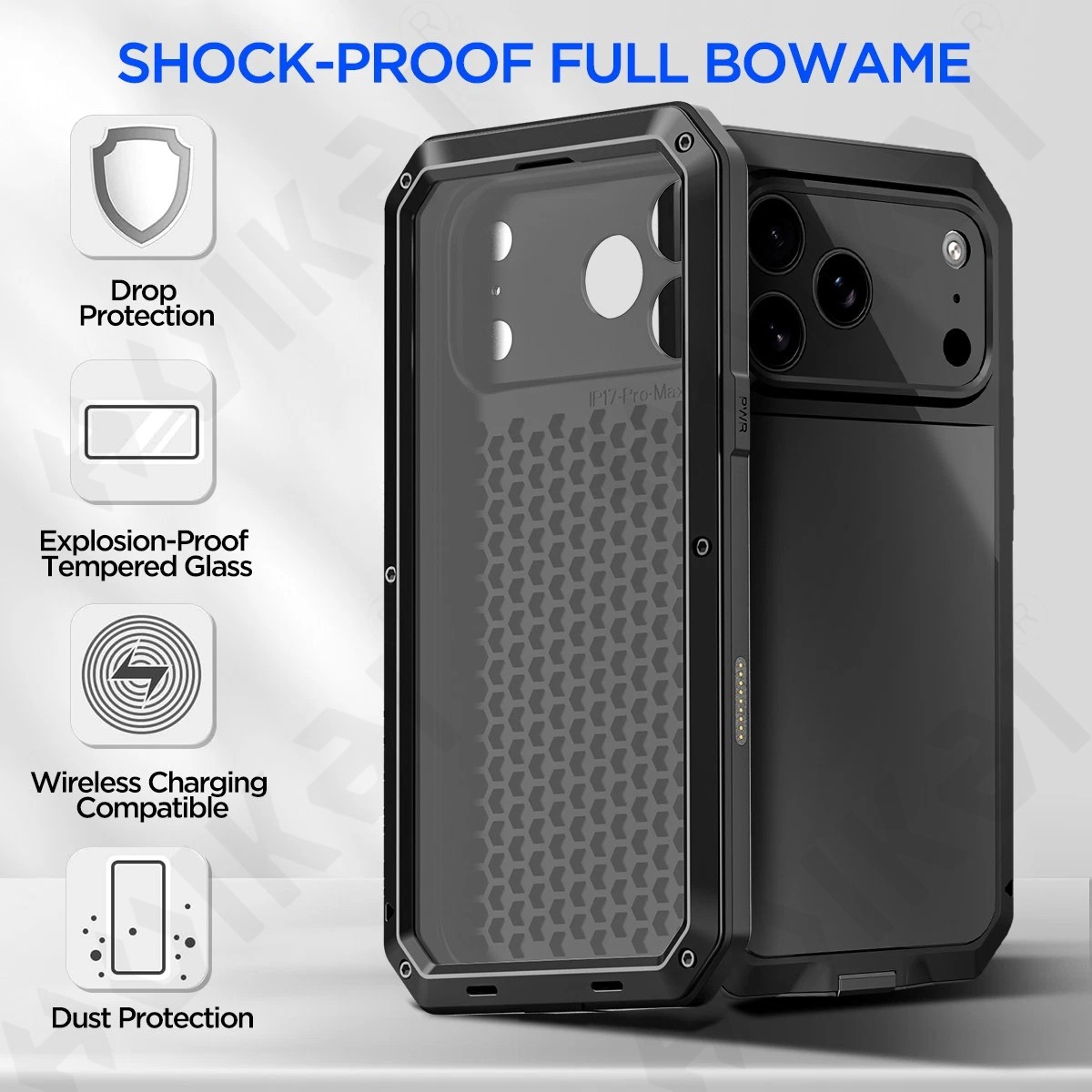 Funda para iPhone 17 16 15 14  - Heavy Duty 360 Full Body Protective Case reseña y precio