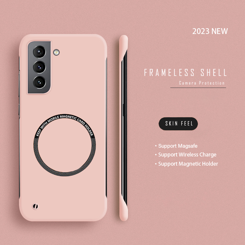 Funda de teléfono magnética si - Ultra Thin Frameless Phone Cover reseña y precio