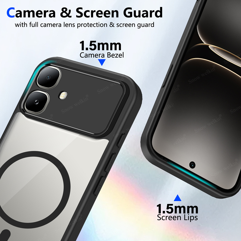 Funda Magnética Transparente d - Clear Shockproof Bumper Case reseña y precio
