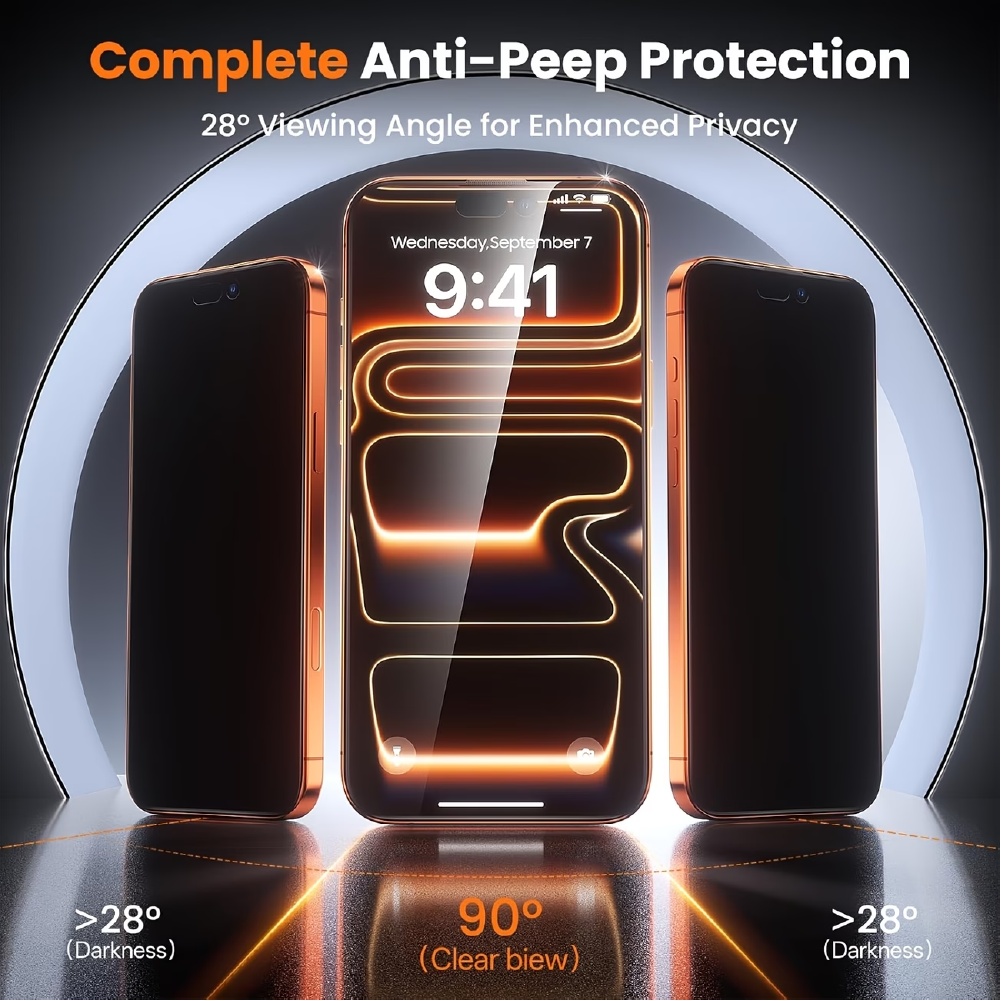 [Set de 5 Piezas] 3 Protectore - Anti Spy Privacy Glass Case reseña y precio