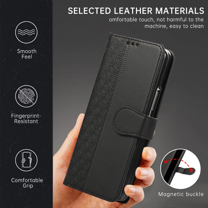 Funda de Cuero Tipo Cartera pa - Leather Wallet Card Holder Phone Cover reseña y precio