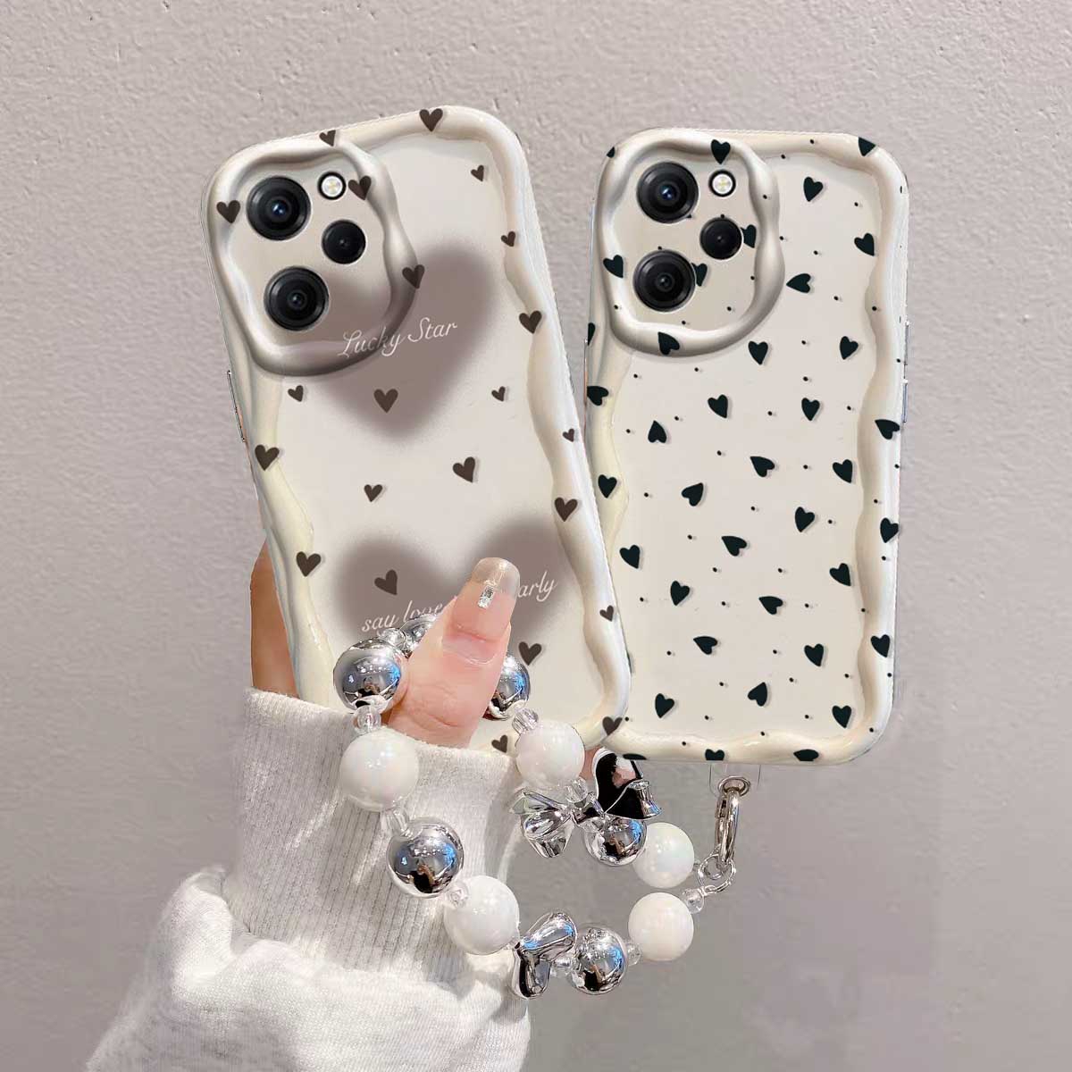 Funda para RENO 15 15F 14 PRO  - Cute Cartoon Wrist Strap Silicone Case reseña y precio