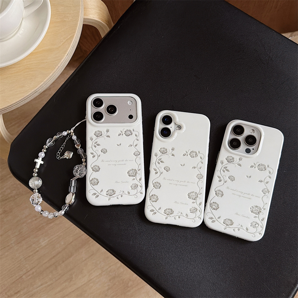 Funda para iPhone 17 16 15 Pro - Vintage Floral Pattern Soft Case reseña y precio