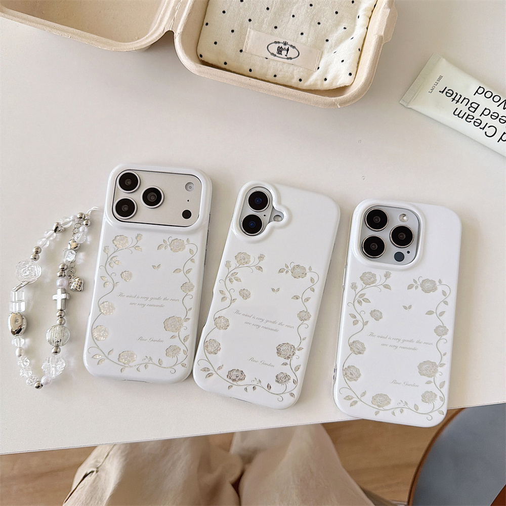 Funda para iPhone 17 16 15 Pro - Vintage Floral Pattern Soft Case reseña y precio