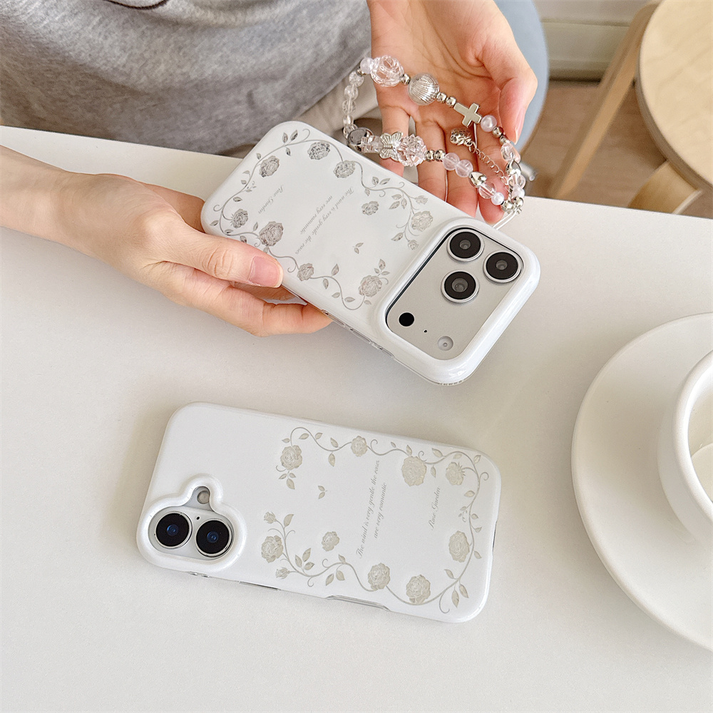Funda para iPhone 17 16 15 Pro - Vintage Floral Pattern Soft Case reseña y precio