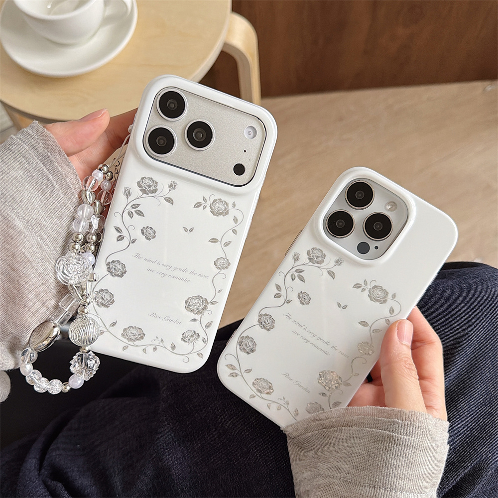 Funda para iPhone 17 16 15 Pro - Vintage Floral Pattern Soft Case reseña y precio