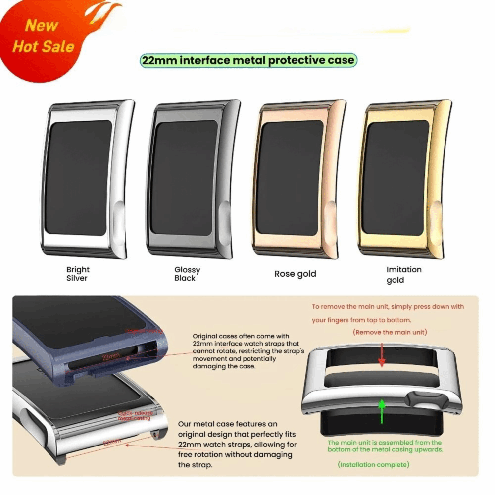 Accesorios para reloj con marc - Metal Bumper Aluminum Frame Case reseña y precio