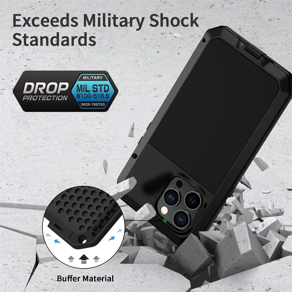 Funda para iPhone 16 15 13 12  - Heavy Duty 360 Full Body Protective Case reseña y precio