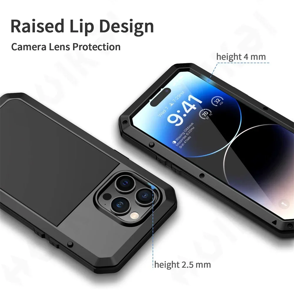 Funda para iPhone 16 15 13 12  - Heavy Duty 360 Full Body Protective Case reseña y precio