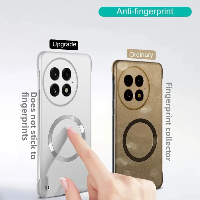 Funda de teléfono magnética si - Ultra Thin Frameless Phone Cover reseña y precio