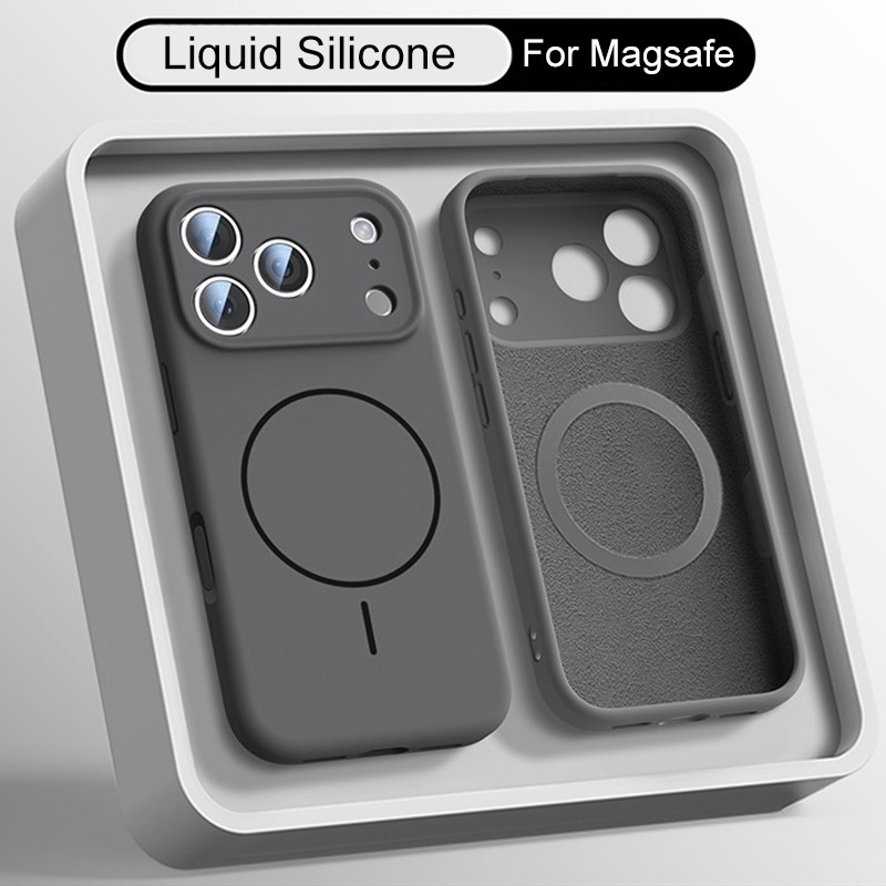 Funda de Silicona Líquida de L - Liquid Silicone Magnetic Phone Case reseña y precio