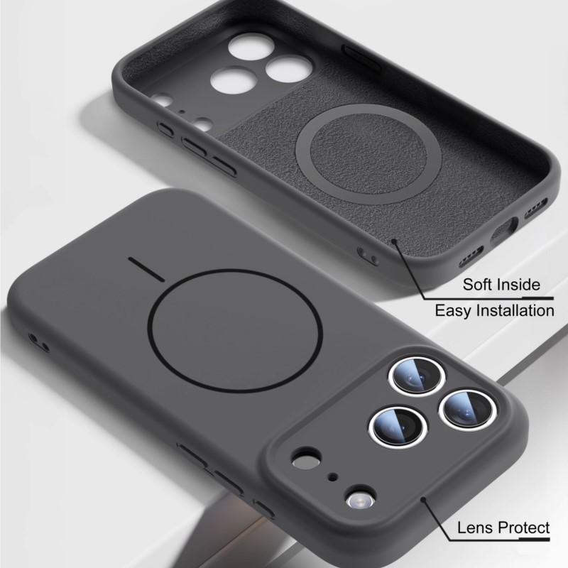 Funda de Silicona Líquida de L - Liquid Silicone Magnetic Phone Case reseña y precio