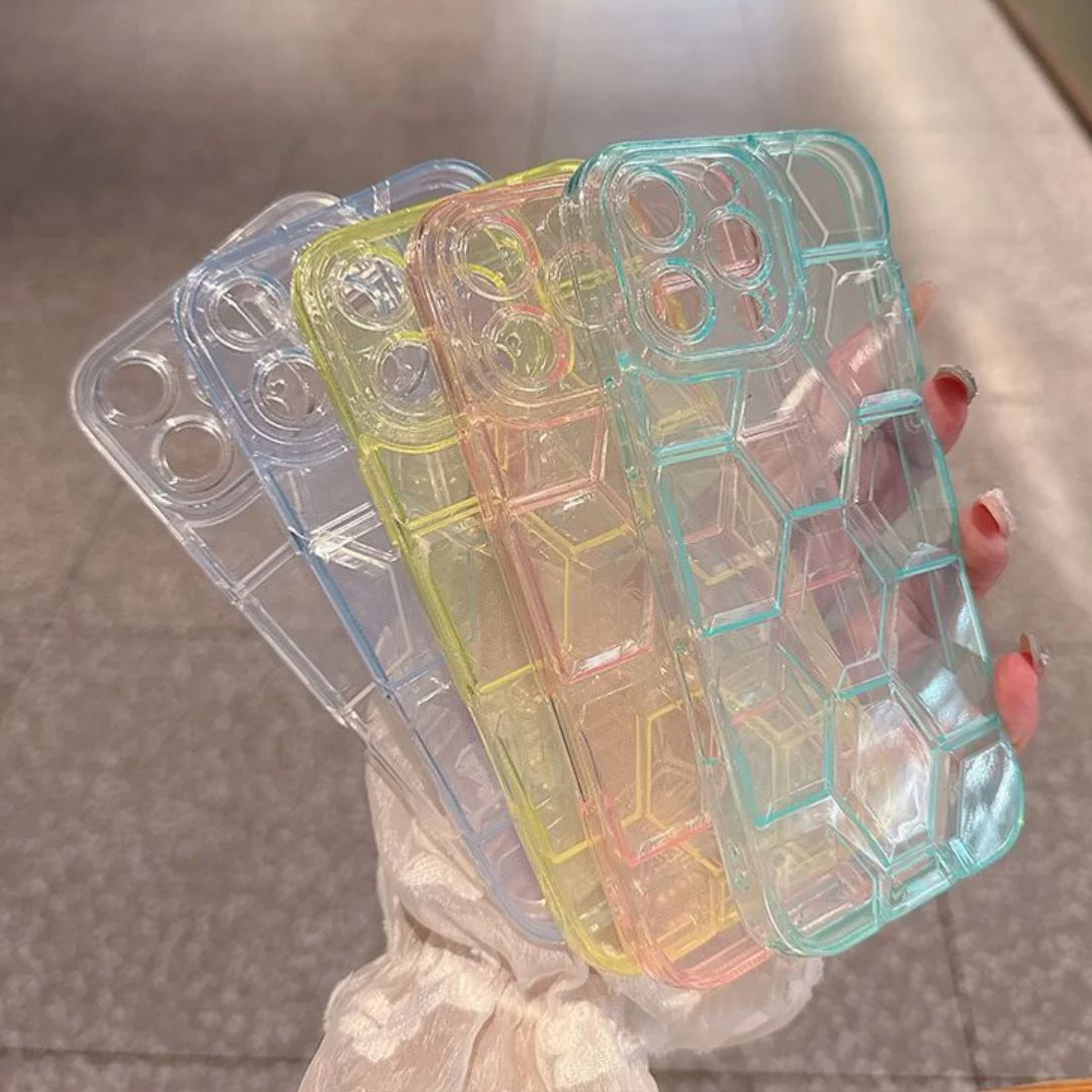 Funda de teléfono con patrón d - Clear Shockproof Bumper Case reseña y precio