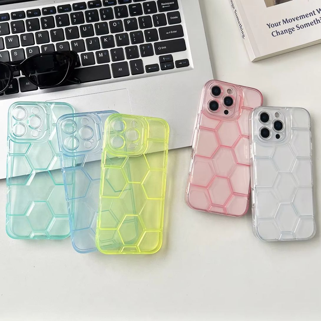 Funda de teléfono con patrón d - Clear Shockproof Bumper Case reseña y precio