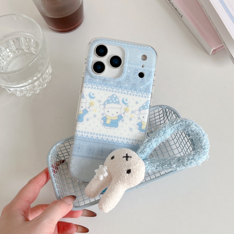 Funda de teléfono Miffy con di - Cute Cartoon Wrist Strap Silicone Case reseña y precio