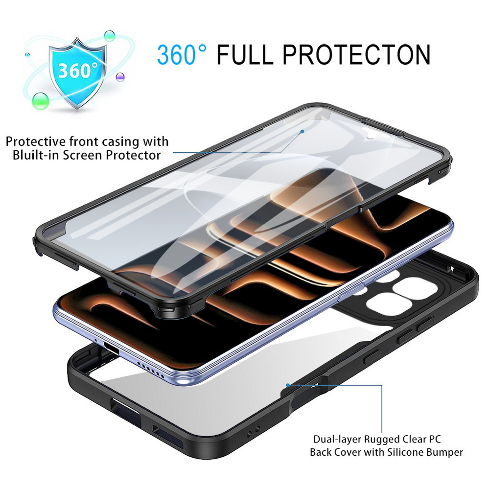 Transparente de Lujo 360 °   F - Heavy Duty 360 Full Body Protective Case reseña y precio