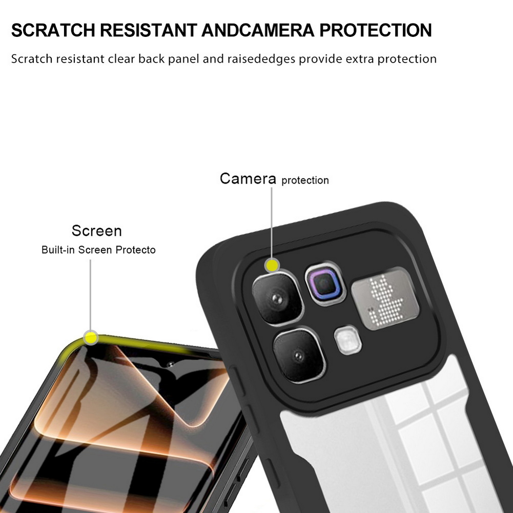 Transparente de Lujo 360 °   F - Heavy Duty 360 Full Body Protective Case reseña y precio