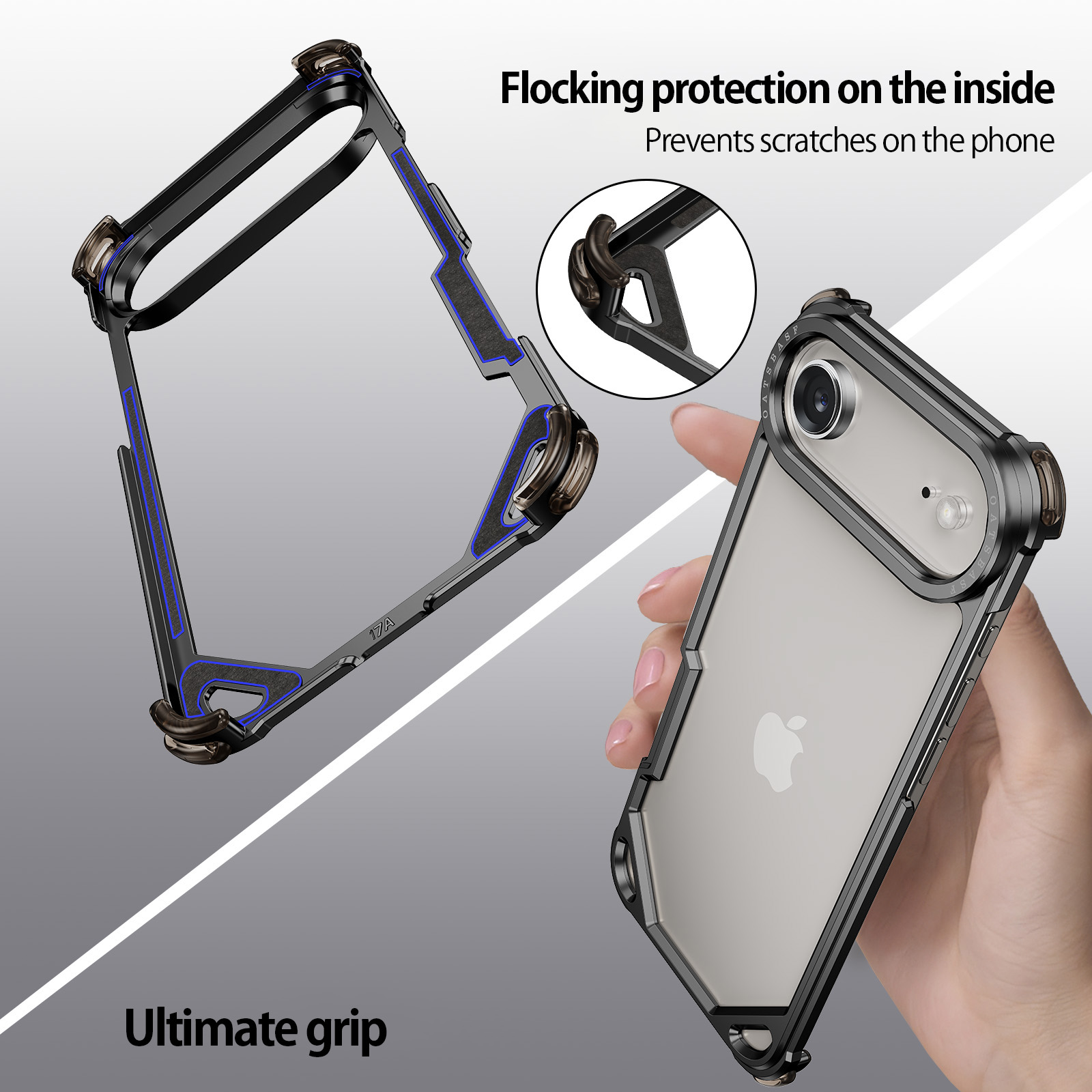 Funda de Aluminio Eary para iP - Ultra Thin Frameless Phone Cover reseña y precio