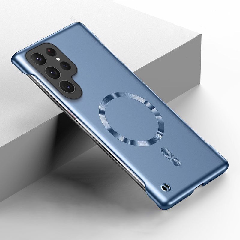 Funda magnética delgada sin ma - Ultra Thin Frameless Phone Cover reseña y precio