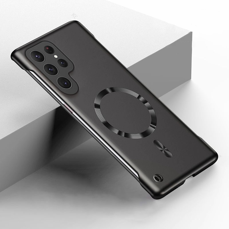 Funda magnética delgada sin ma - Ultra Thin Frameless Phone Cover reseña y precio