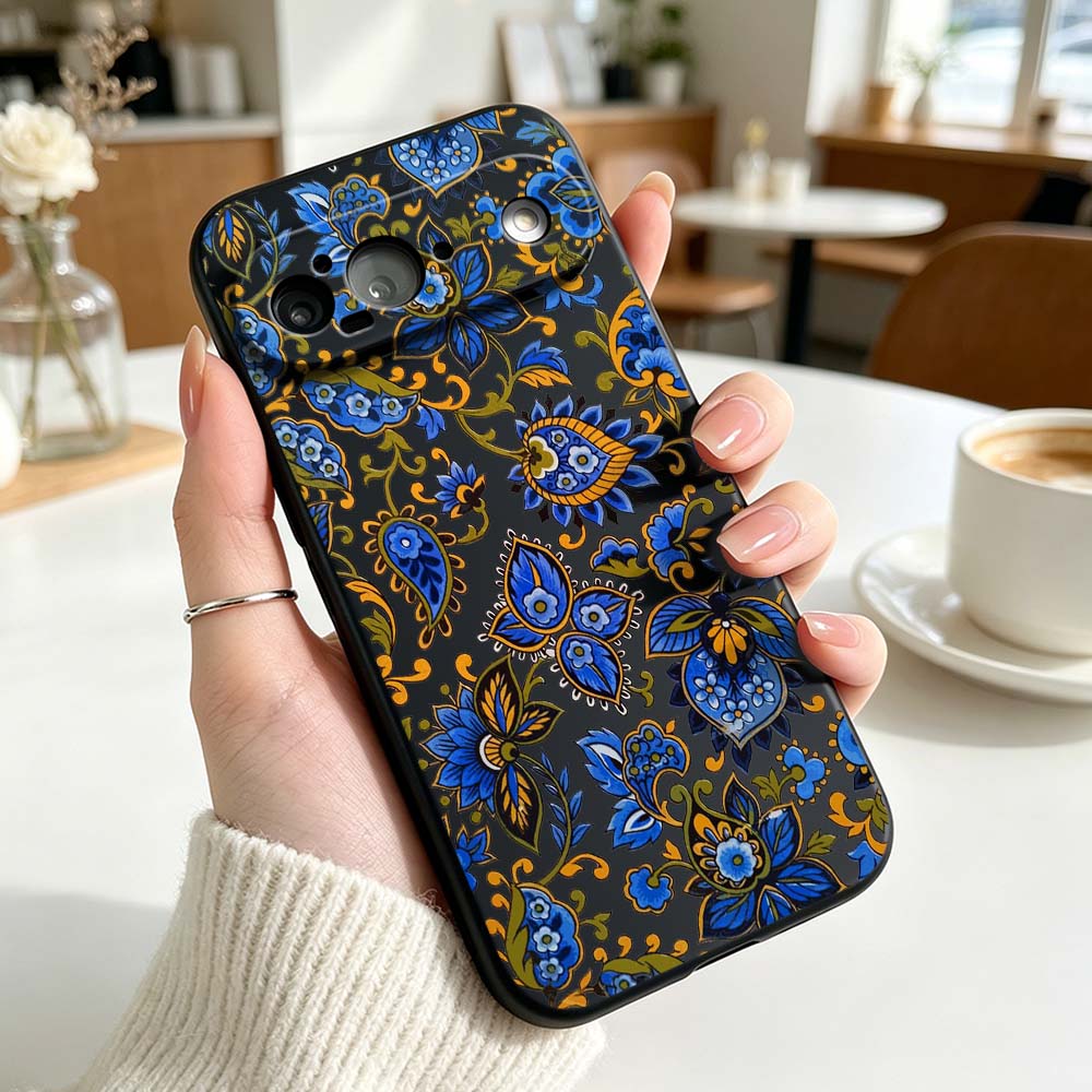 Funda de silicona con diseño f - Vintage Floral Pattern Soft Case reseña y precio