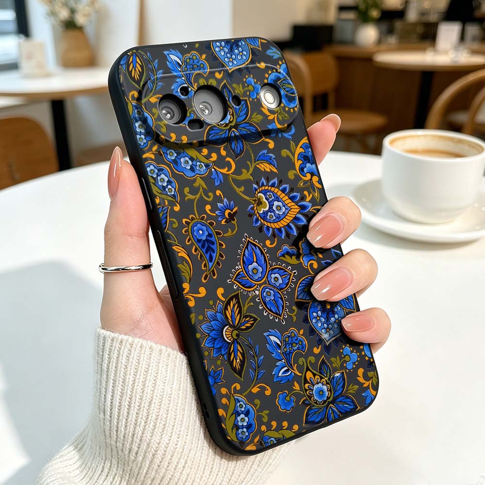 Funda de silicona con diseño f - Vintage Floral Pattern Soft Case reseña y precio