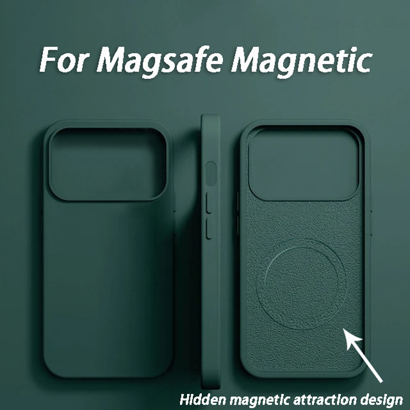 Funda de Lujo con Carga Inalám - Liquid Silicone Magnetic Phone Case reseña y precio